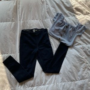 Target High waist no button Jean